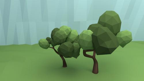 Low Poly Trees preview image